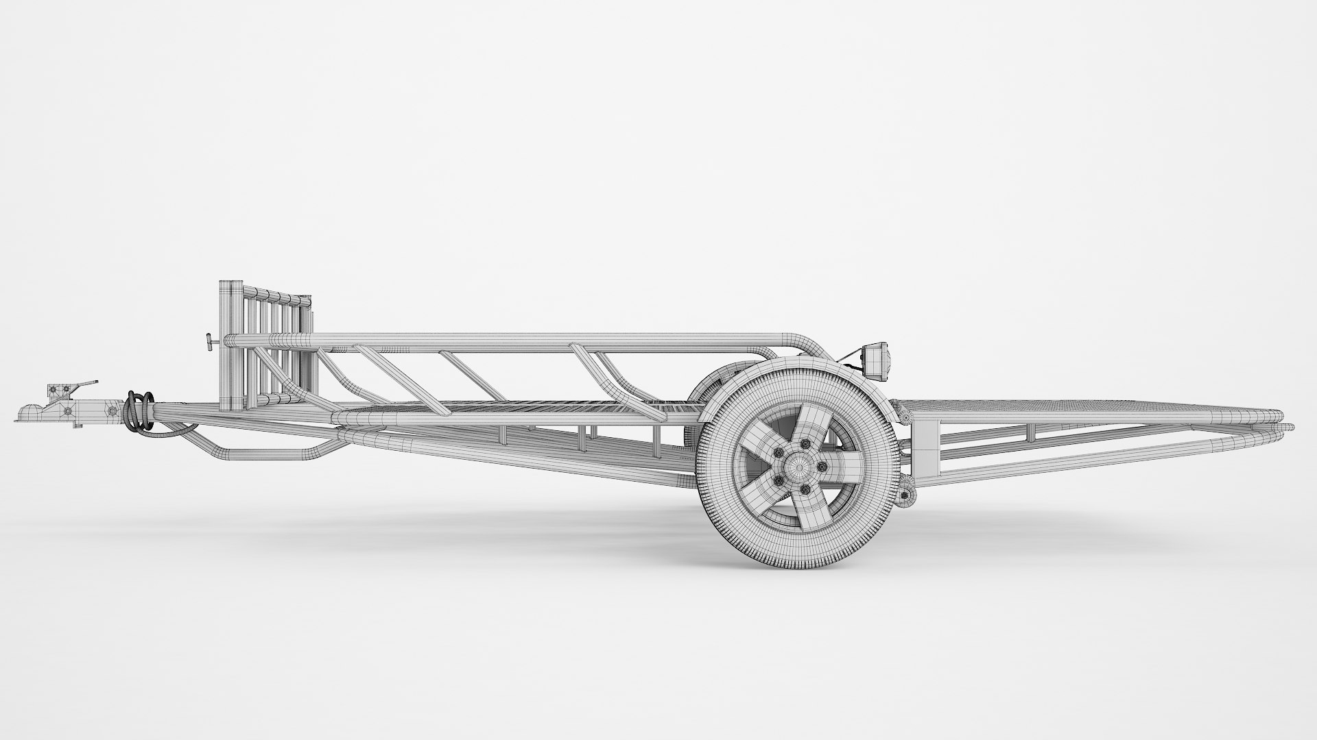 Stand-Up Utility Trailer 07 model - TurboSquid 2114284