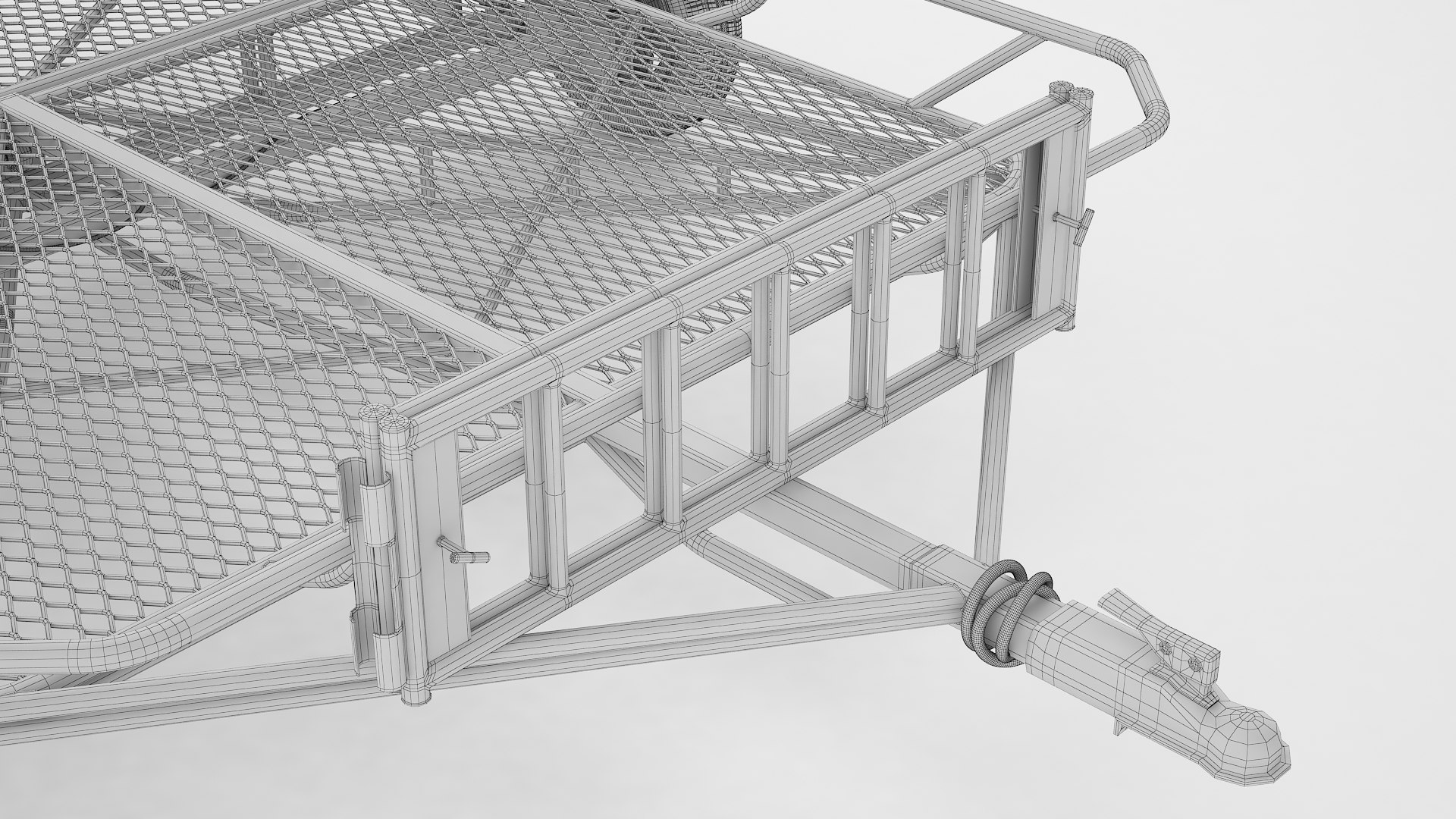 Stand-Up Utility Trailer 07 model - TurboSquid 2114284