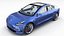 tesla 3 interior 3d obj