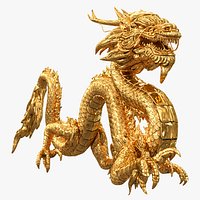 Golden Oriental Dragon
