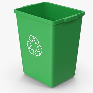 3D Trash Can model