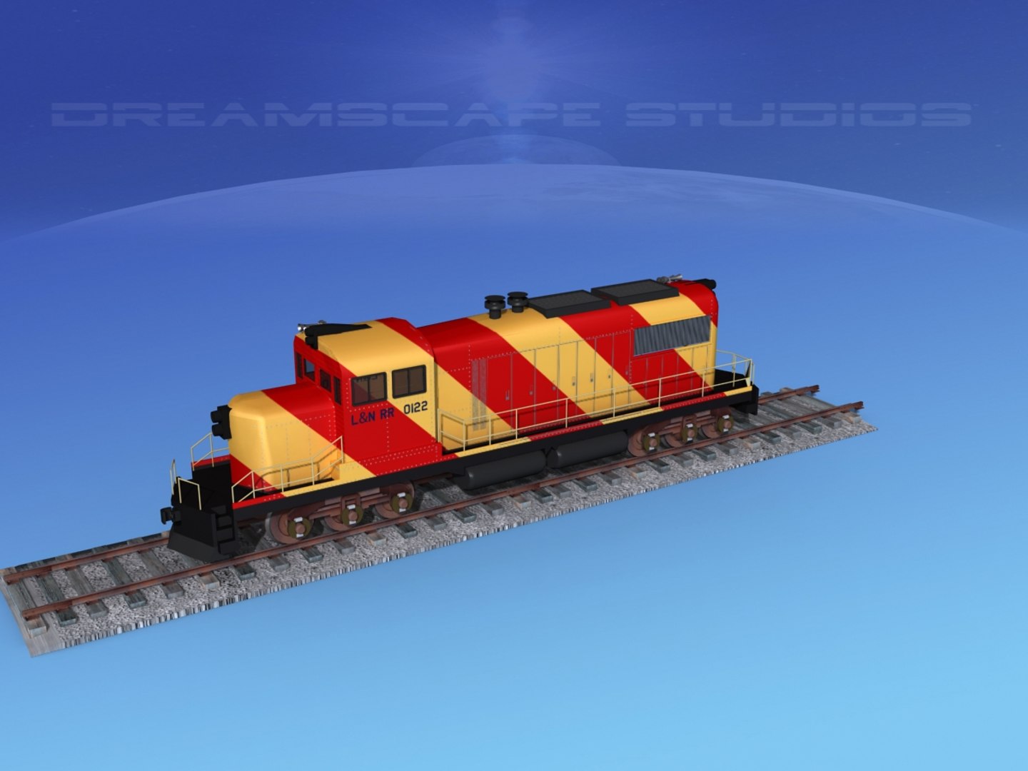 Diesel Train Locomotive Model - TurboSquid 1320819