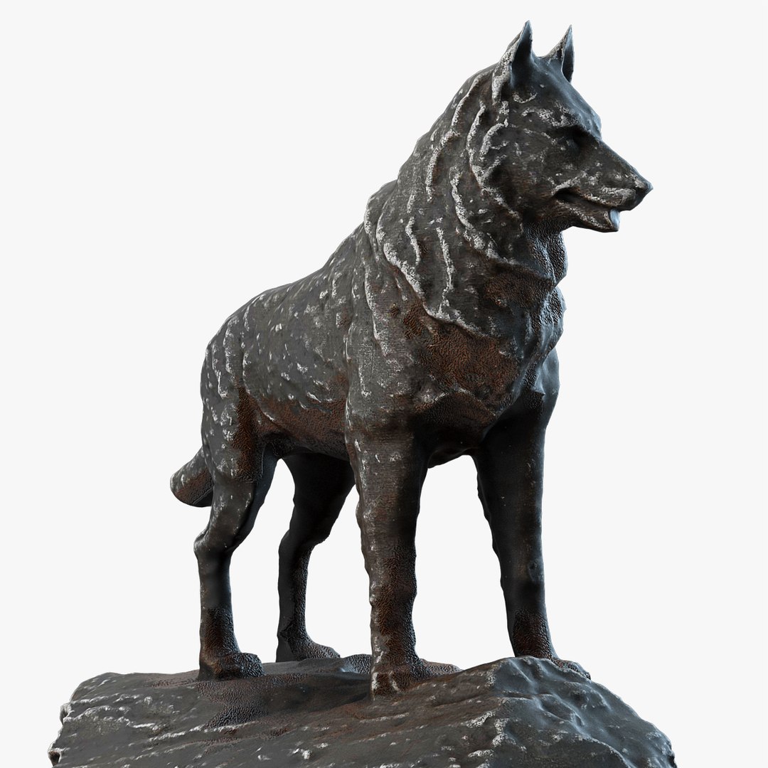 Dog Haskey Statue Max