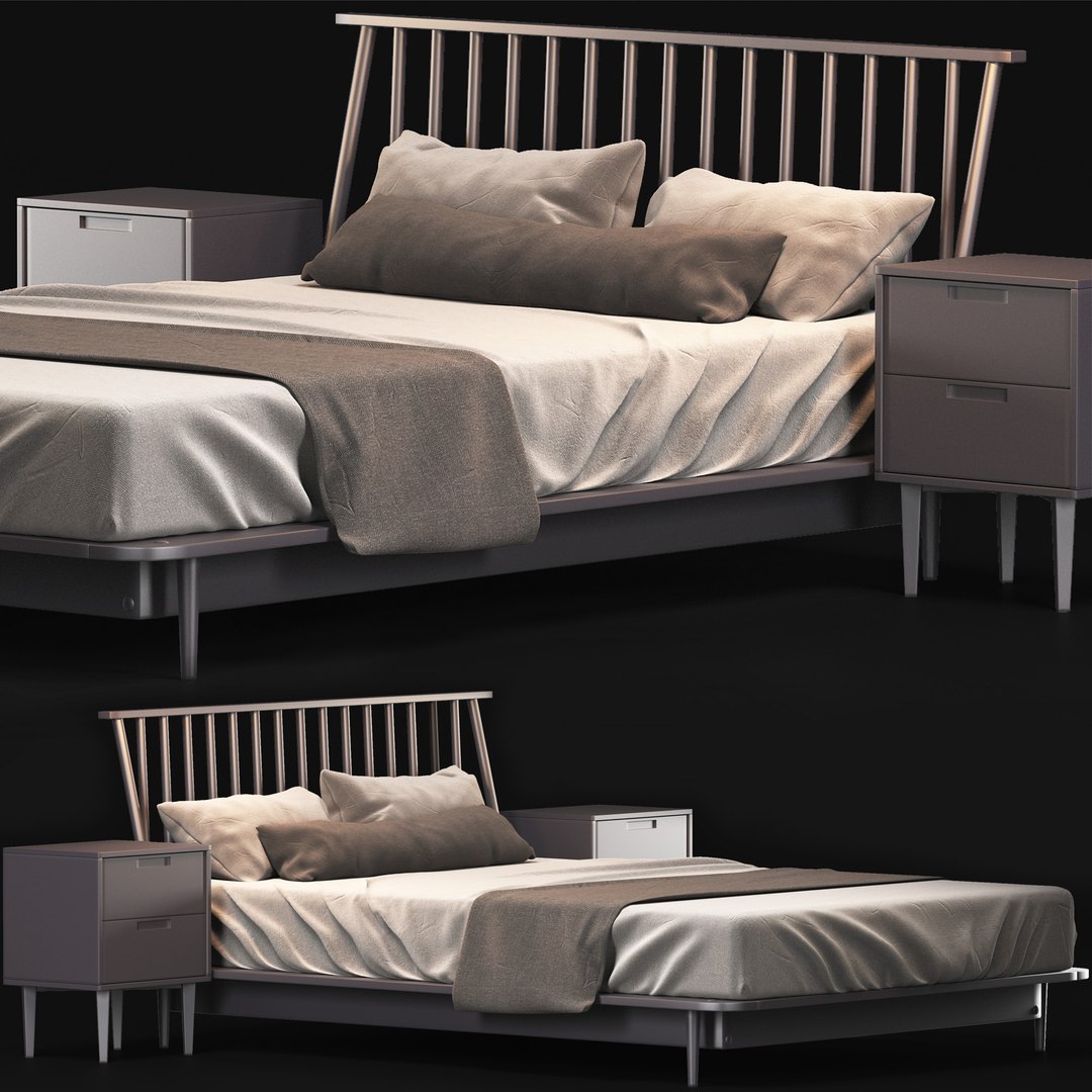 Modern Bed Living Wayfair Home 3D model - TurboSquid 1739595