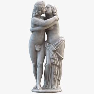 Amore Psyche Garden Statue model