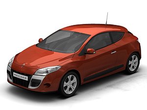 3d model renault coupe megane