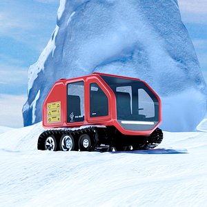3D car snow