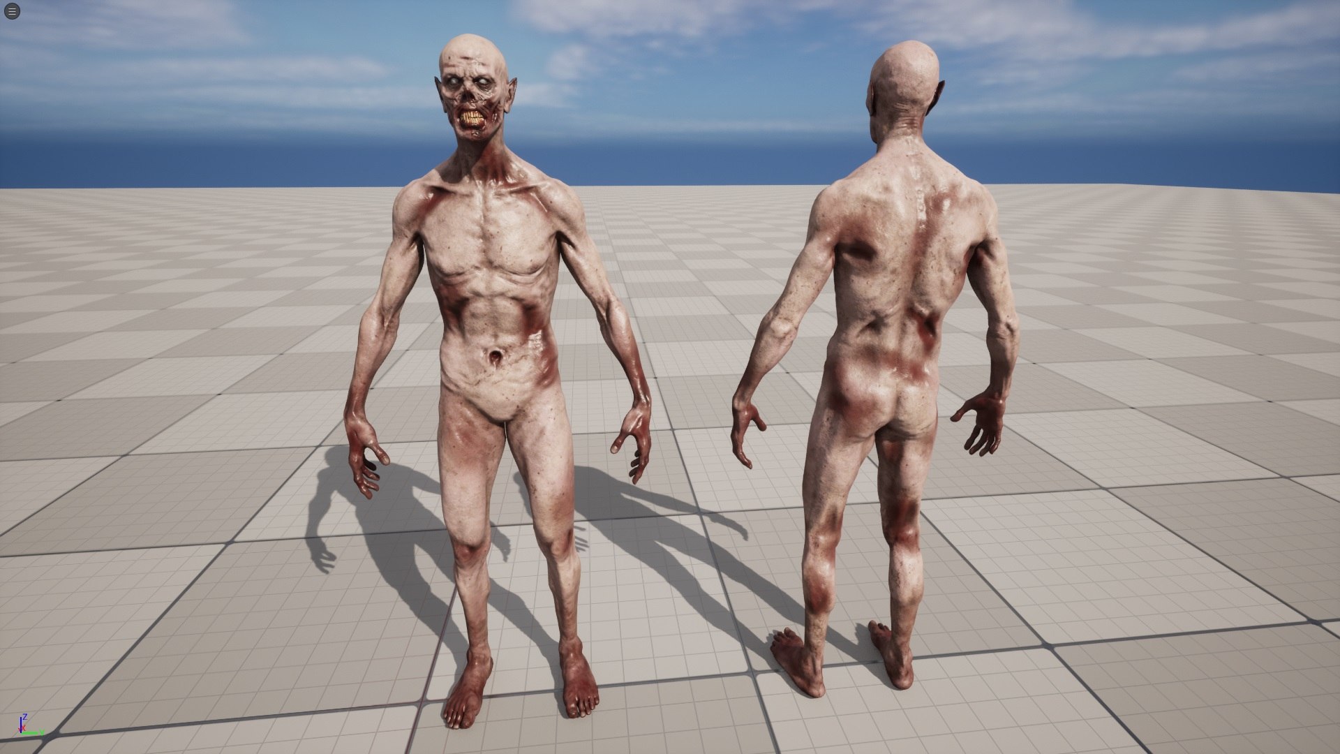 Game Ready Realistic Zombie Character 3D model https://p.turbosquid.com/ts-thumb/67/UyYVQa/0V/unreal4/jpg/1755905401/1920x1080/fit_q87/8f47fd9160f4c8a4514ad3c7834c391ec3433de5/unreal4.jpg