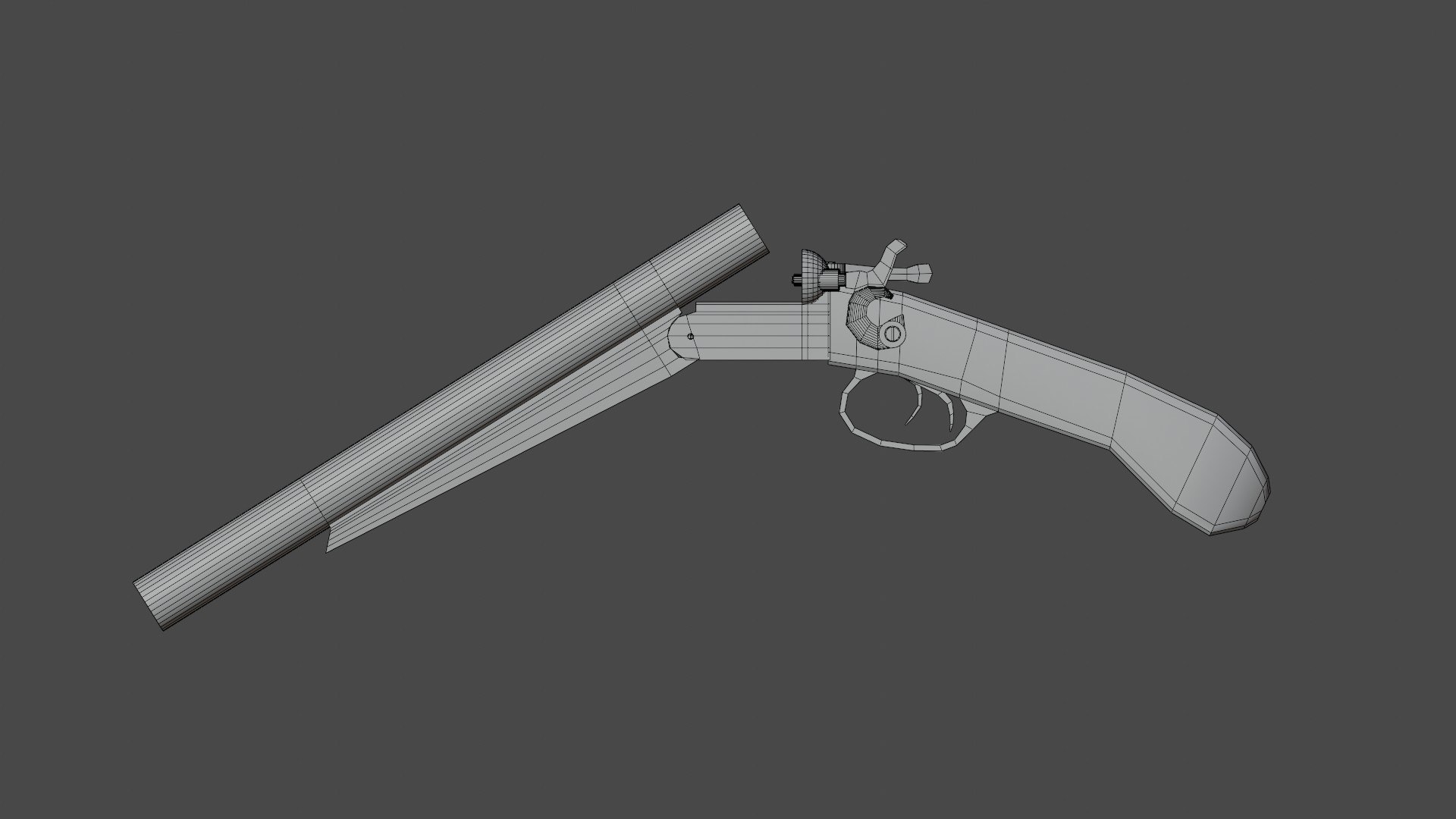 Double Barrel Shotgun 3D - TurboSquid 2028796