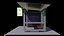 Solar panel Covered Modern Bus stop Low-poly 3D