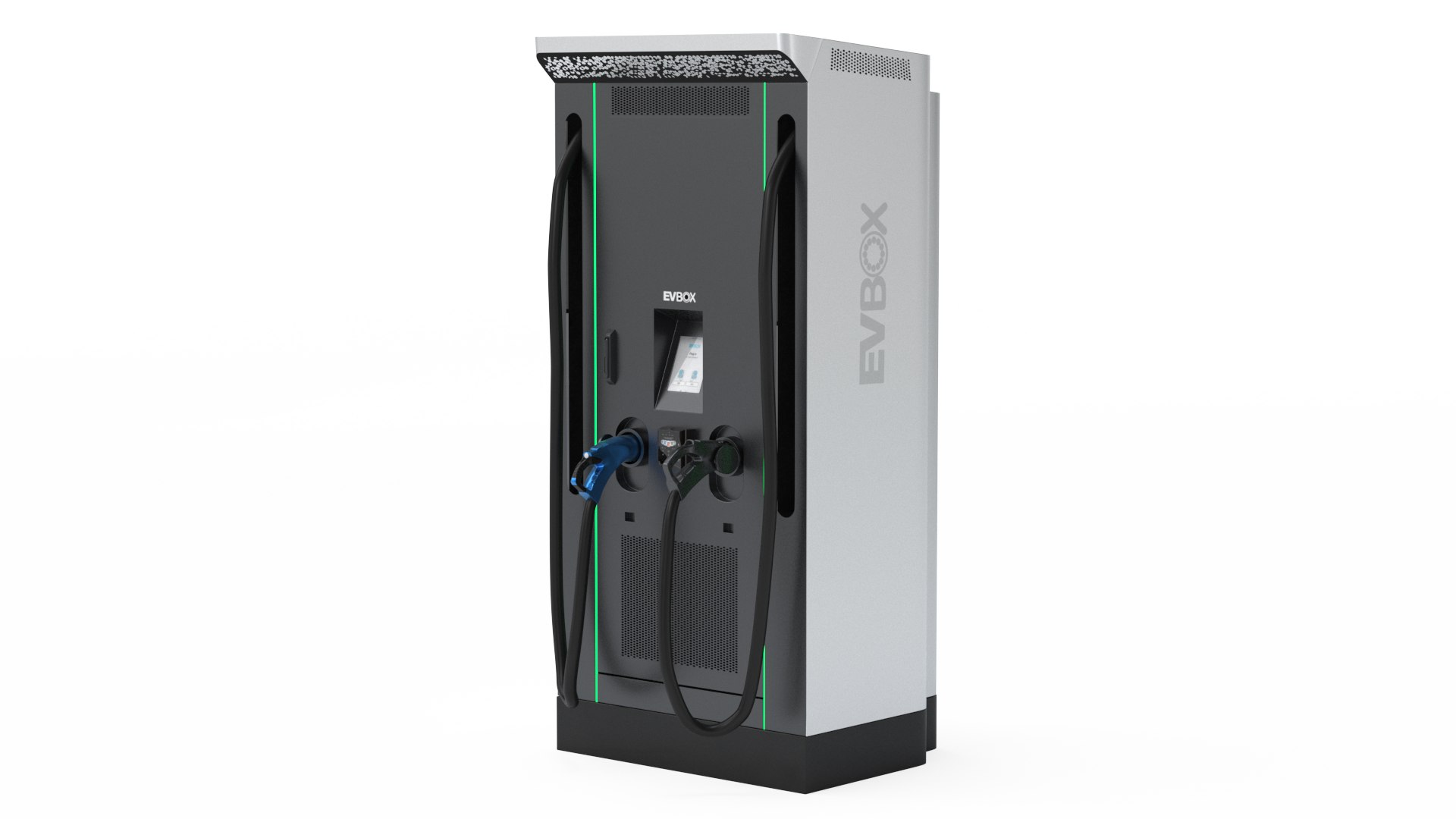 3D EVBox Troniq 100 High Speed Electric Car Charging Station ...