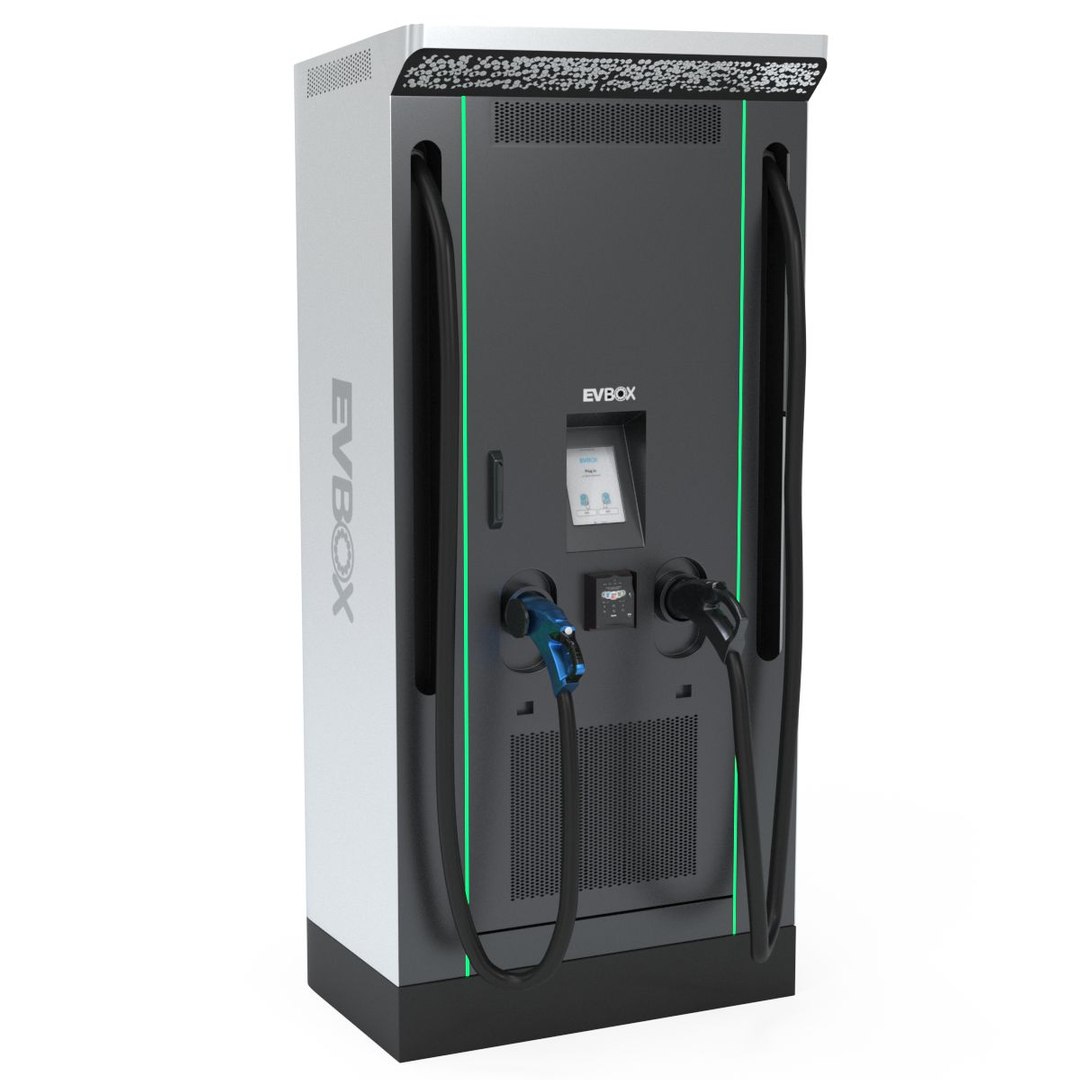 3D EVBox Troniq 100 High Speed Electric Car Charging Station ...