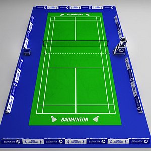 Badminton court arena