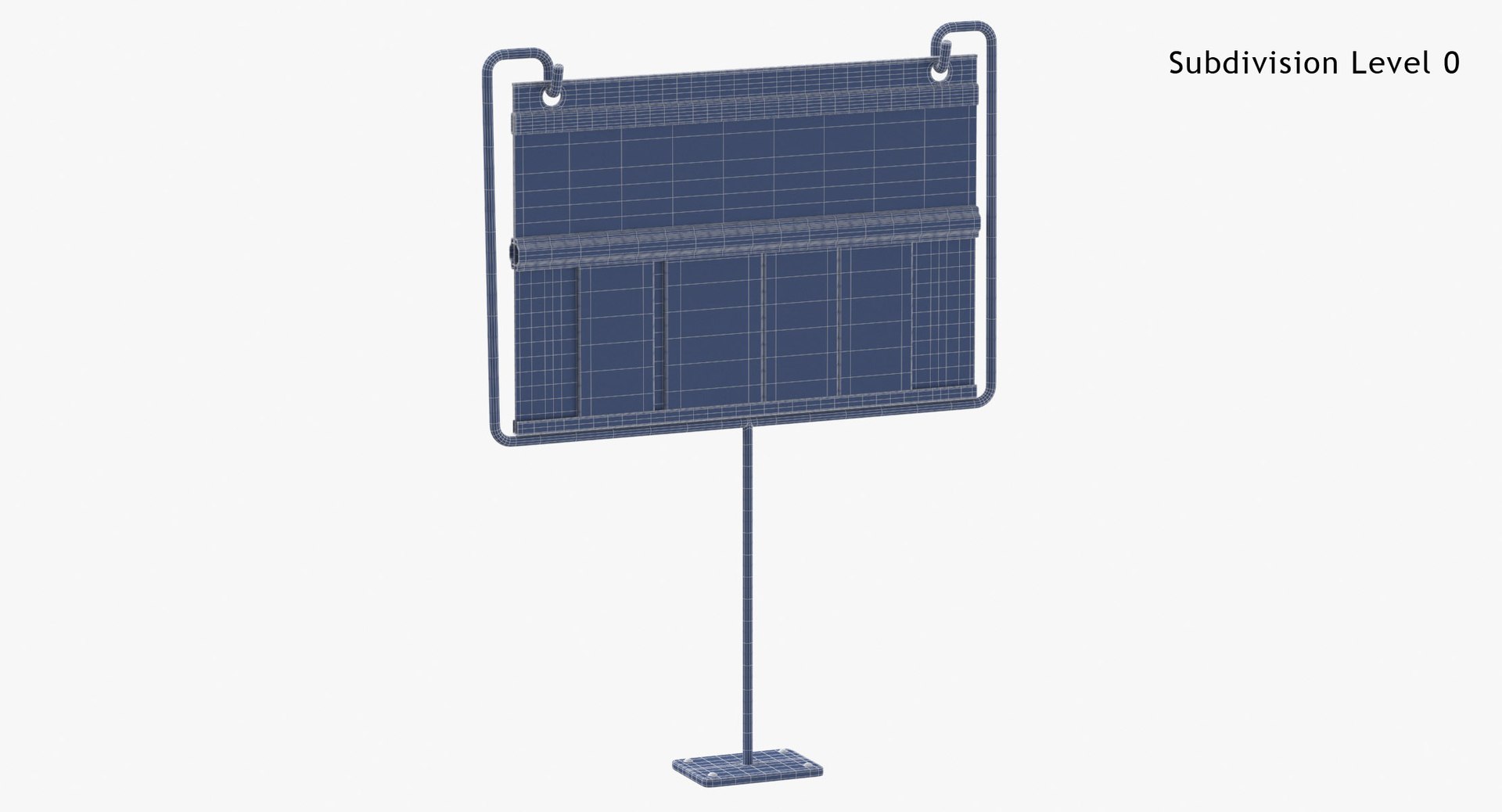 Promotional Signage Shelf Post Model - TurboSquid 1978630