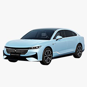 3D Voyah Passion 2024 with interior model