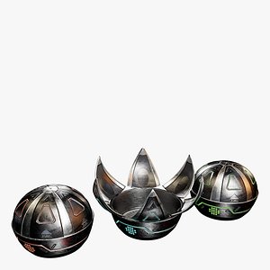 Sci-Fi Claw Grenade 3D