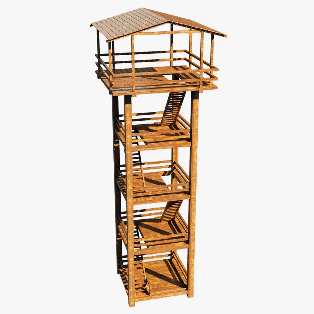 Watch Tower Different Planks Texture 3D - TurboSquid 2352603
