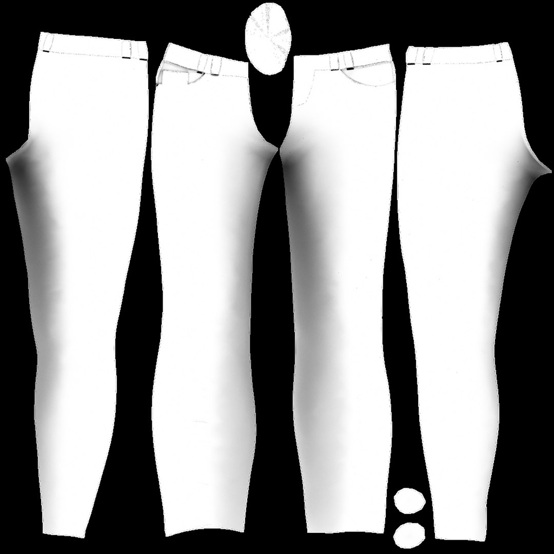 3D Next Door Girl Skinny Jeans model - TurboSquid 1760487
