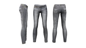 3D Next Door Girl Skinny Jeans model