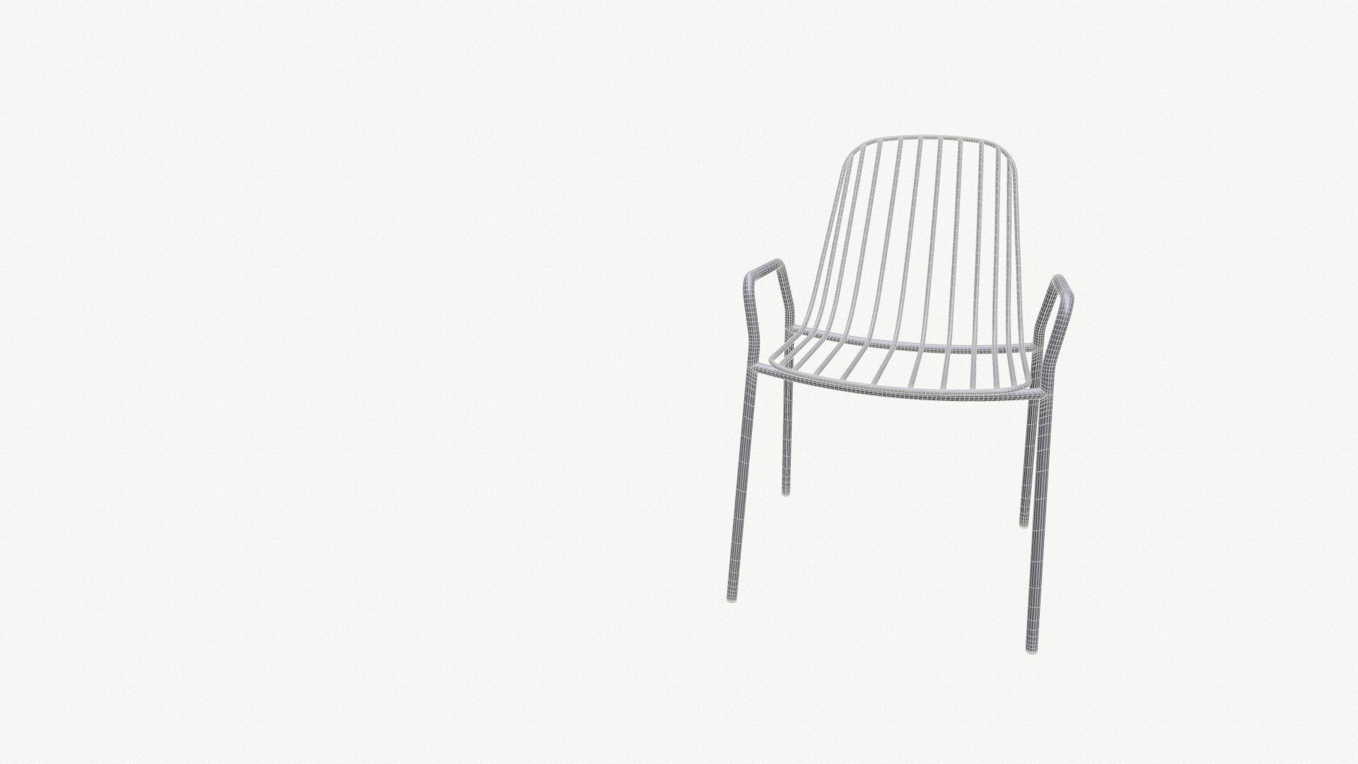 Metallic chair 04 3D model - TurboSquid 2110525