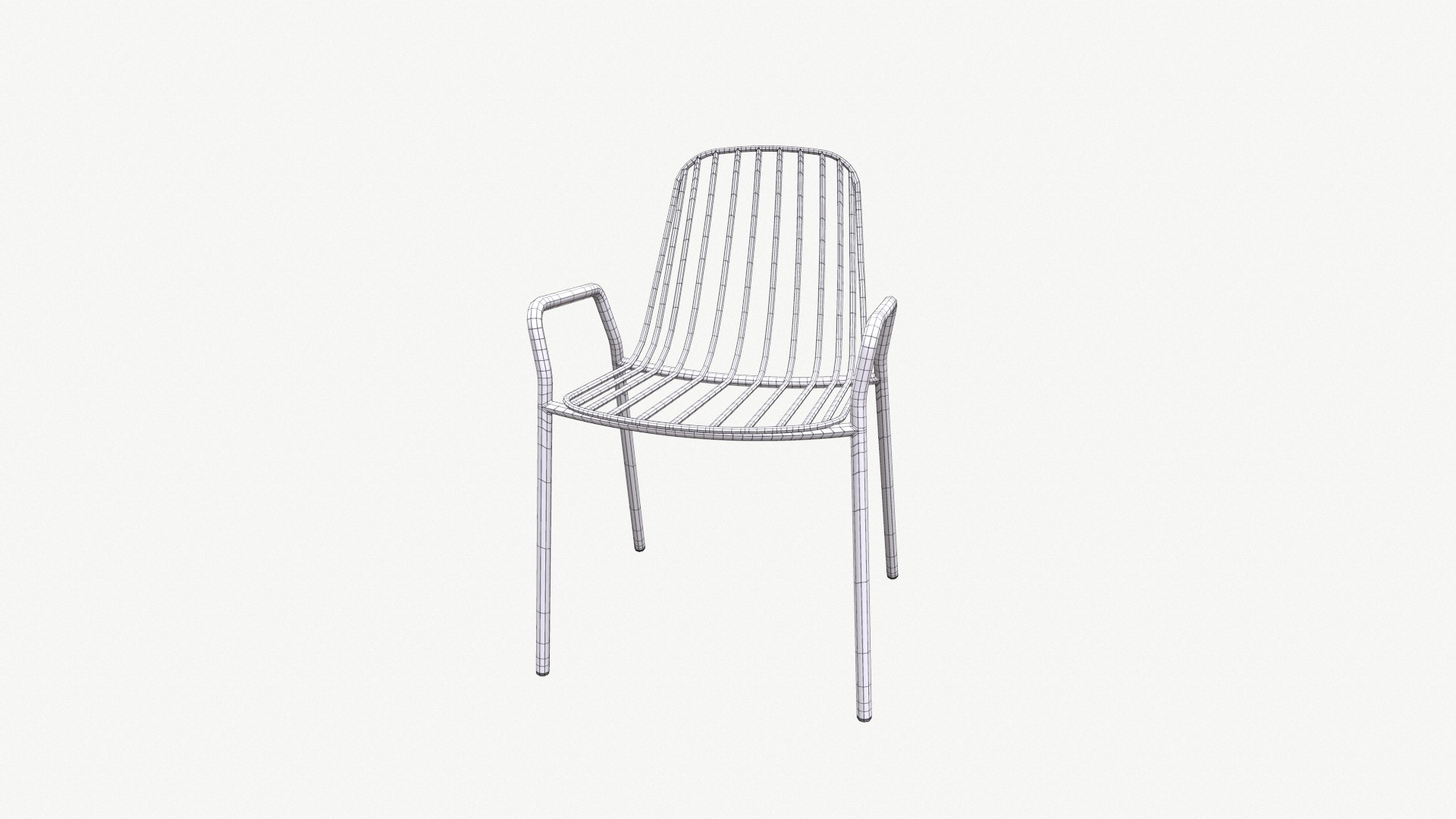 Metallic Chair 04 3D Model - TurboSquid 2110525