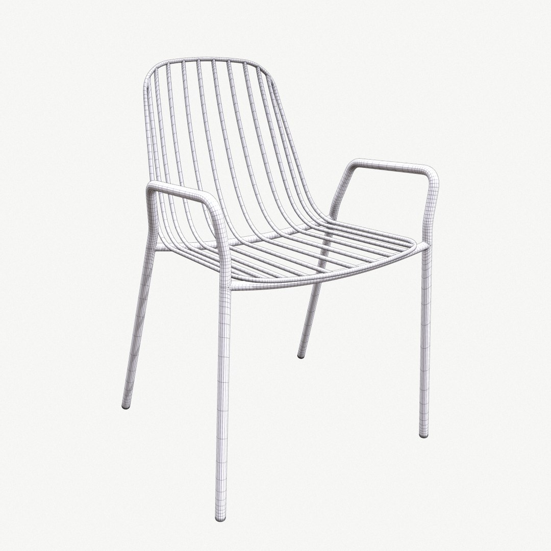 Metallic chair 04 3D model - TurboSquid 2110525
