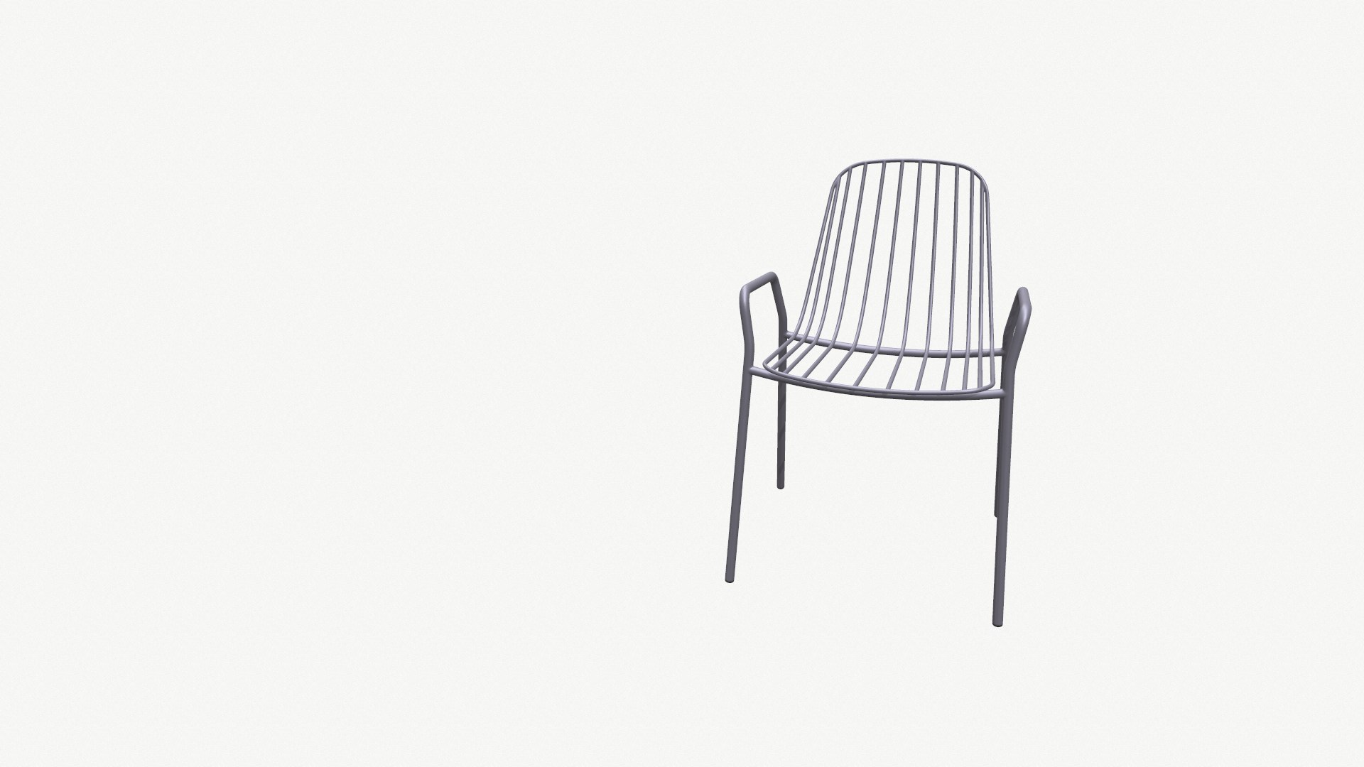 Metallic chair 04 3D model - TurboSquid 2110525