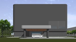 2021 Multi-purpose building 3D model