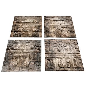 Ancient Roads  Mayan floors 3D model