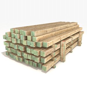3D wood beams