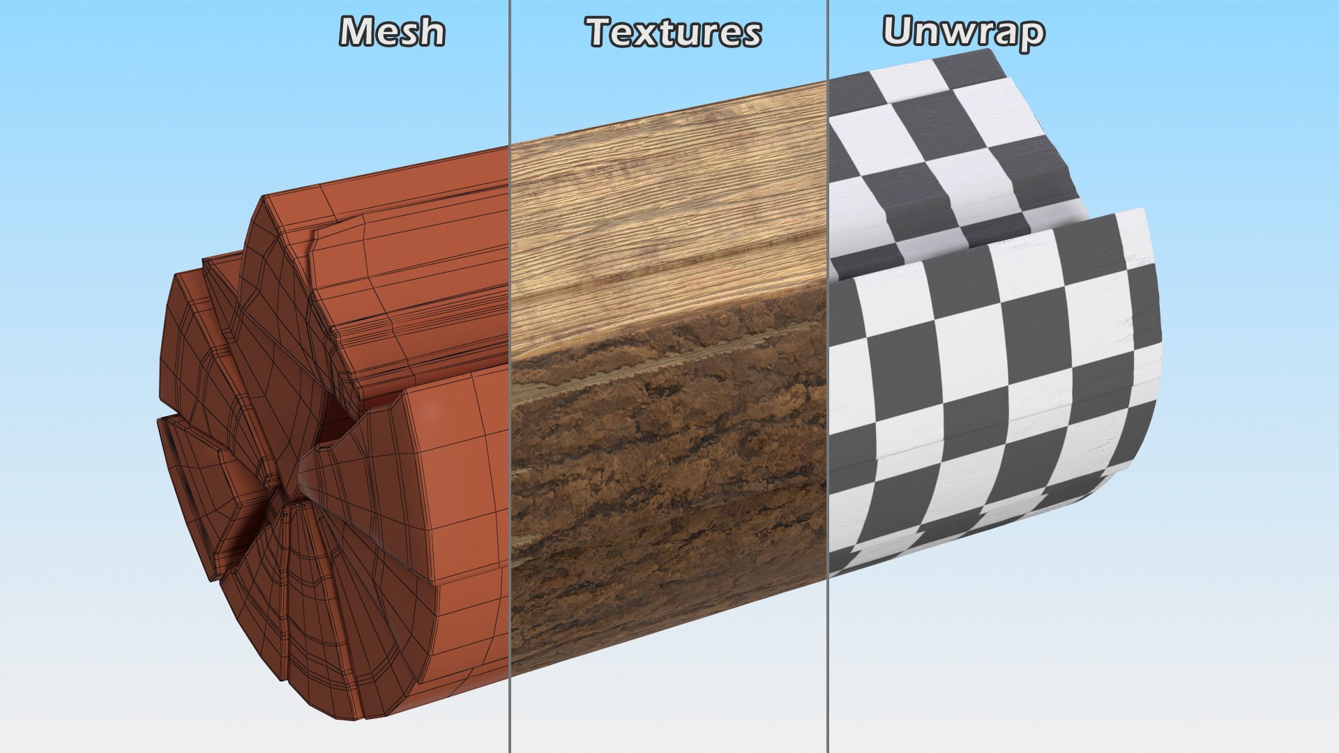Chainsaw With Logs Collection 3D Model - TurboSquid 2390052