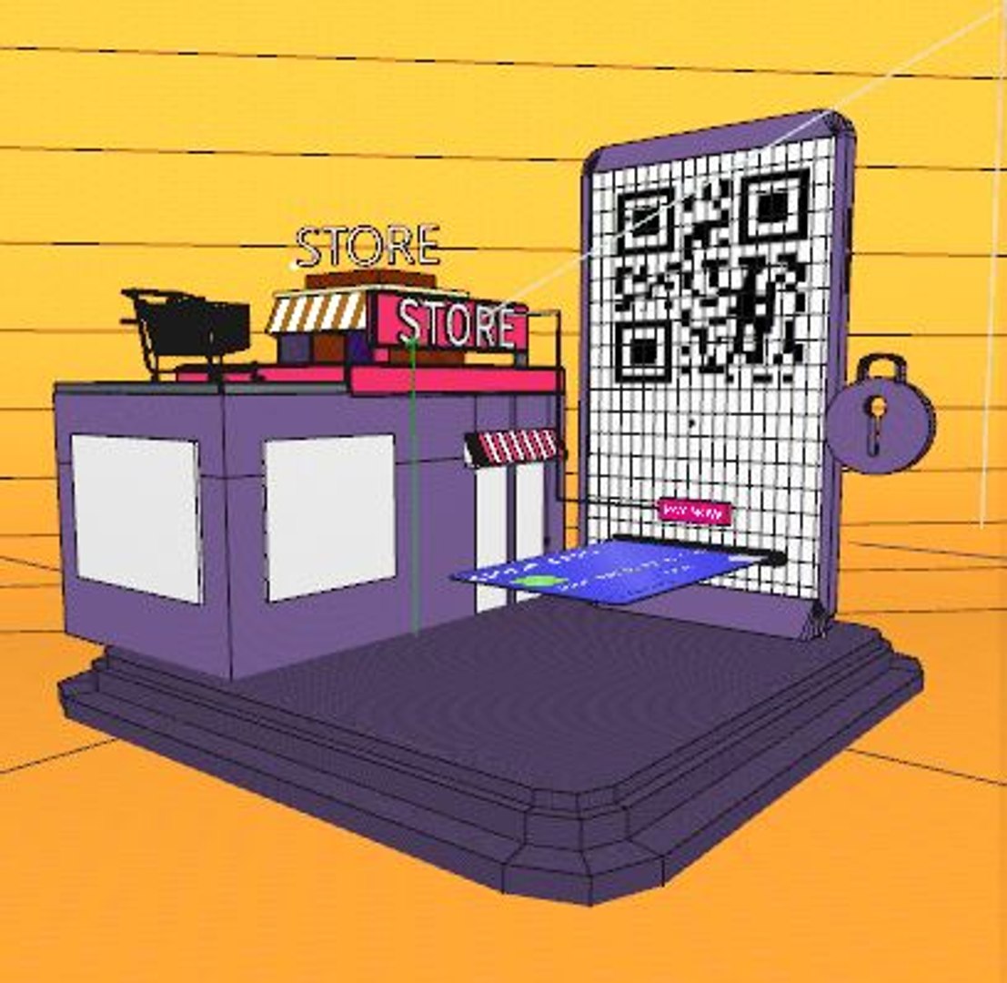 Realiastic Isometric Online Shop 3D Model - TurboSquid 1617895