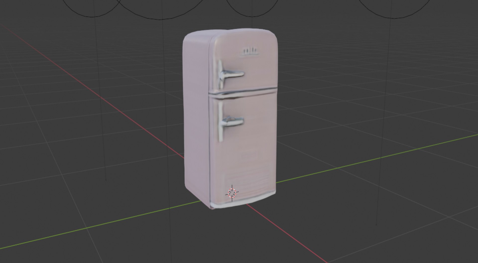 Retro Fridge 3D Model - TurboSquid 2207803