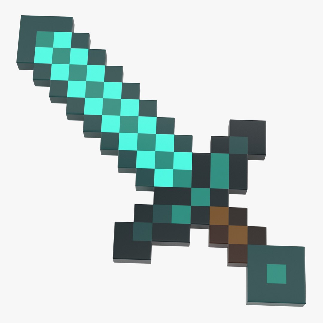Minecraft Sword 3D model preview