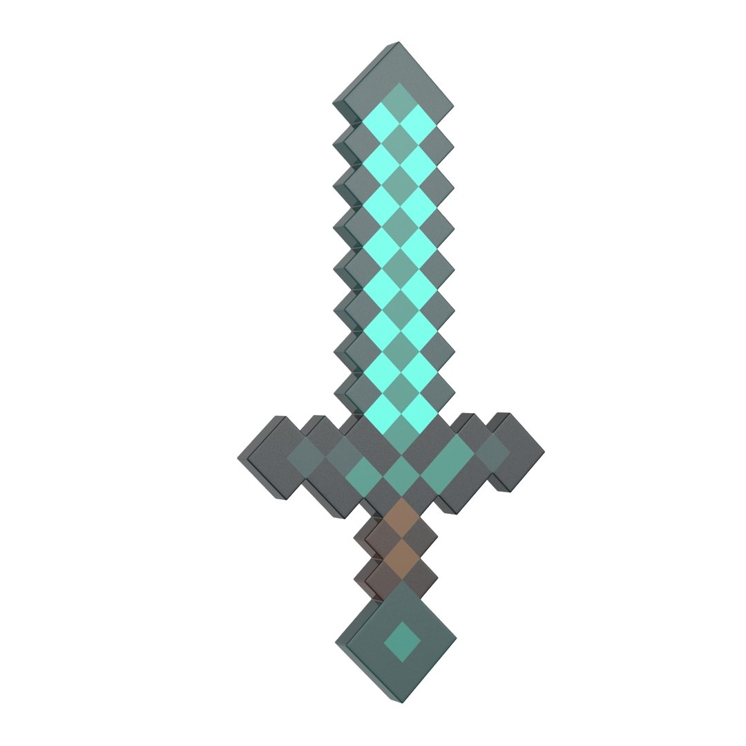 3d Minecraft Sword