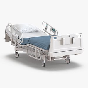 3d model hospital bed rigged