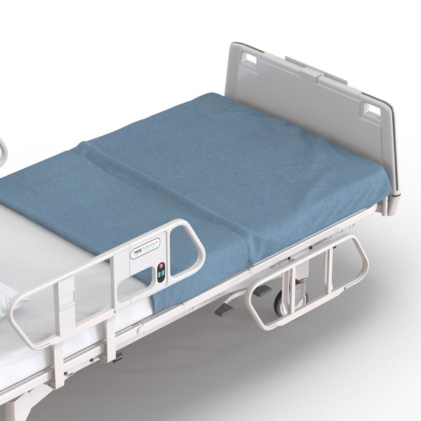 3d model hospital bed rigged