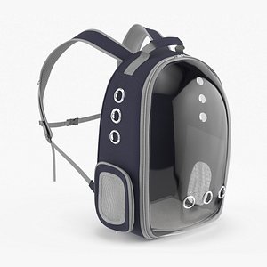 3D Pet Carrier Backpack Dressed Blue