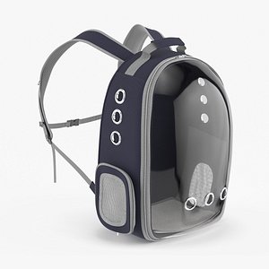 Pet Carrier Backpack Dressed Blue