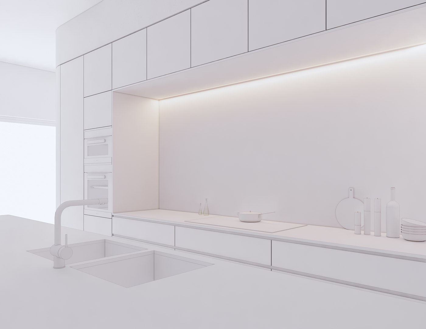 3D Modern Kitchen Created In Revit 12 - TurboSquid 1978916