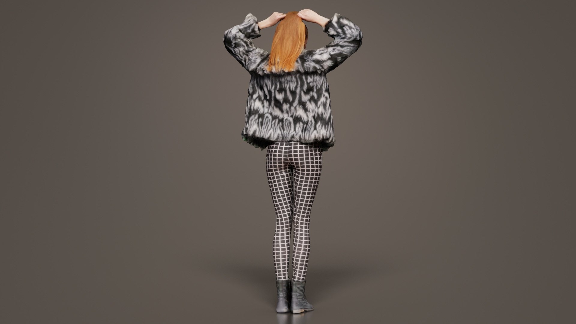 Woman in Fluffy Black and White Jacket Leggins and Boots Binding Hair Remastered 3D https://p.turbosquid.com/ts-thumb/68/VEav4Y/KN/woman_in_fluffy_black_and_white_jacket_leggins_and_boots_binding_hair_05/jpg/1740530447/1920x1080/fit_q87/d42d55acaef1c60e433058b1df5c62848f1baa56/woman_in_fluffy_black_and_white_jacket_leggins_and_boots_binding_hair_05.jpg