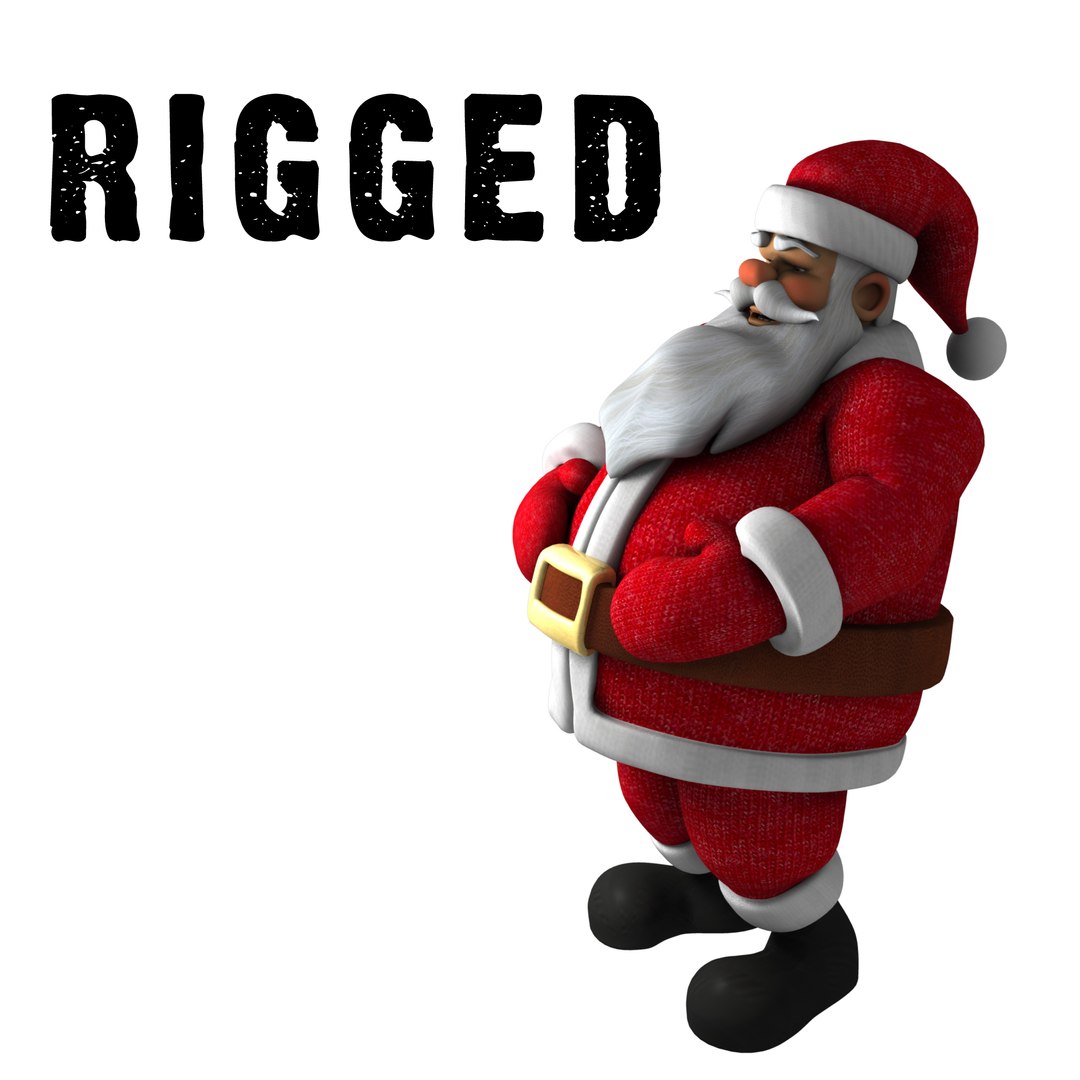 3d Model Santa Rigged