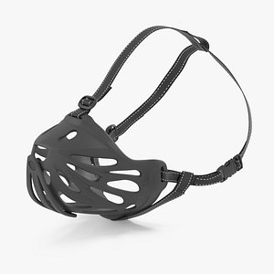 Silicone Dog Muzzle Husky 3D model