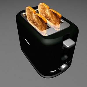 toaster sandwich 3d model