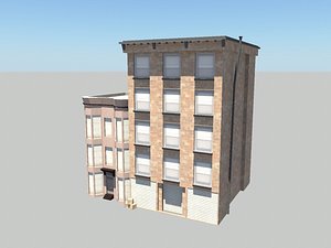 apartment block 3d model