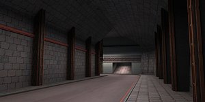 wartime air raid shelters model