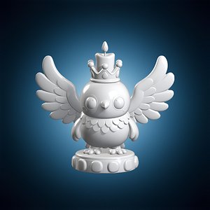 3D Chibi Phoenix Holder 3D Print Model model