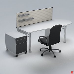 3d model office table