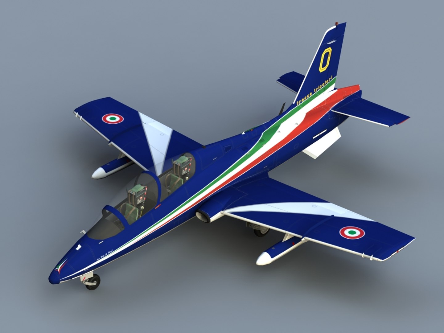 Mb-339 Military Frecce 3d Model