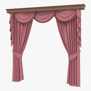 Curtain 6 Pink 3D Model